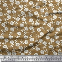 Соимои яйонни листа и флорални артистични отпечатани тъкани с широк двор