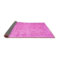 Ahgly Company Indoor Square Persian Pink Traditional Area Rugs, 3 'квадрат