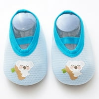 Leey-World Toddler Shoes Бебешки обувки Подови чорапи Бебешки пешеходни чорапи пролет и летни детски чорапи на закрито домакински обувки момичета обувки 12, синьо