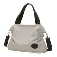 Jusddie дамски кръстосани чанти с много джобове чанта чанта върха дръжка, разглобяема тотална мащаба жени платно дизайнерски чанта регулируема каишка от бяло