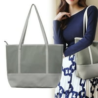 Женска чанта Vikakiooze, мека чанта за рамо на женската чанта с голям капацитет мека кожена женска чанта за рамо на рамото
