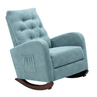 Бебешка стая Висока гръбнака люлеещ се стол Десатски стол Удобна рокер Платен подплатена седалка, модерен висок заден фотьойл