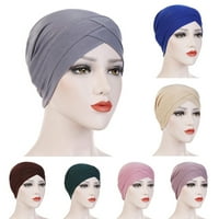 Farfi жени еластична шапка капачка дишаща бандана кръстосана глава за глава на лентата за глава
