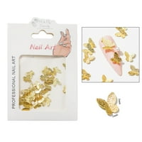 Аксесоари за нокти Chaolei за 3D декорации за нокти Метално цвете 3d пеперуда многоцветен DIY Jewel Charms Accessories Accessories Accessories за жени дизайн на нокти