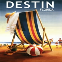 Дестин, Флорида, плажен стол и топка