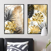 Тропически растения листа платно живопис домашен офис снимка плакат стена декор стил pinshui