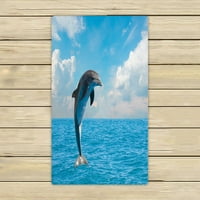 Скачащи делфини красиви дълбоко океани за океани, плажни басейни басейн Sprot Travel Hand Cawel