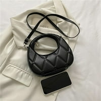 Модни кръстосани чанти Ниша дизайн жени кръг PU кожена чанта за рамо раменна чанта