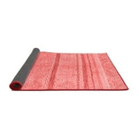 Ahgly Company Indoor Square Abstract Red Modern Area Rugs, 5 'квадрат