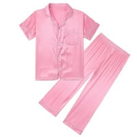 Пижама комплект за унизи деца бебе момче момиче бутон за сън