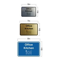 Класически рамкиран офис кухненски знак - среден