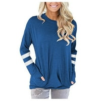 Frostluinai есенни пуловери за жени плюс размер туника върхове есен спестявания клирънс дамски върхове ризи свободни монтажни пуловери риза за ежедневни ръкави плюс размер туника блузи с джобове
