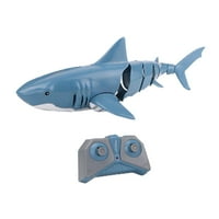 Симулация на дистанционно управление акула: мащаб Акумулаторна електрическа RC кораб RC Boat Toy Gift за 5+ годишни момчета момичета - синя батерия