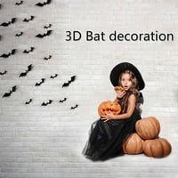 Декор за стая декор за баня декор за стена черен 3d DIY PVC Stank Sticker Decal Home Halloween Decoration Home Decor