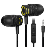 Urban R кабелни слушалки с ухо с микрофон за Ulefone Armor 11t 5G с кабел без заплитане, шумополиращ слушалки, дълбок бас, в съвети за силиконова пъпка ушна пъпка