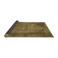 Ahgly Company Indoor Square Abstract Brown Modern Area Rugs, 6 'квадрат