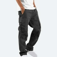 Binmer мъжки панталони множество джобове на открито прав тип фитнес панталони Панталони панталони панталони