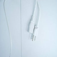 [UL изброен] Omnihil White Feet Long AC Power Cord, съвместим с Yamaha stagepas 400BT