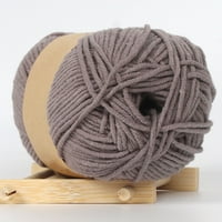 Wrea 50g плетене прежда средна гъста ръчно плетеща плетене на една кука решка Ръчно плетен килим шапка с твърд цвят на тъкането