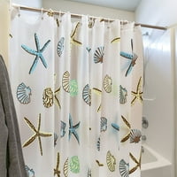 Печат на ново удебеляване водоустойчиво и устойчиво на плесен пева печат душ завеса Преграда завеса завеса за душ, подходящ за декорация и домашна употреба