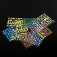 Дизайнерски листове многоцветни 3D цветни модел стил на ноктите стикер маникюр съвети за декорация декорация