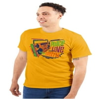 Хип -хоп бумбо мир любов единство Мъжки графични тениски тийнейджъри Brisco Brands 3x