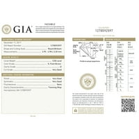 Годежни пръстени за жени - кръгло блестящо 14k бяло злато 1. CT GIA сертификат