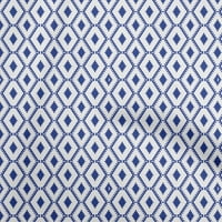 Oneoone памучен камбричен синя тъкан племенна квилинг консумативи печат за шиене на ширина до двора