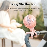 Aibecy преносим ръчен вентилатор бебешка количка вентилатор гъвкав октопод триномски щипка на вентилатор със скорост регулируемо USB зареждане за бюро за деле на количка за кола се столче за столче за кола