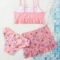 Akiihool Girls 'V Neck Bikini Set Sport Swimsuit за плаж за бански костюм