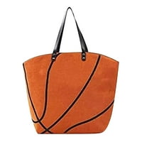 TEPSMF Женско футболно платно чанта, спортна плажна чанта Небрежна огромна практическа чанта за пазаруване и работа
