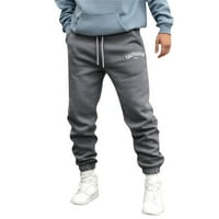 Fvwitlyh Cargo Sweatpants Мъжки еластични дънки на талията кек