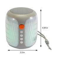 Solacol високоговорители Bluetooth Wireless със светлини цветни светлини безжичен Bluetooth високоговорител, мини приставка за приставка на открито спортен субуфер аудио, безжично стерео сдвояване