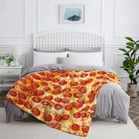 -Dake пица одеяло меко уютно топло леко плюшено руно забавно хранене за хвърляне на храна одеяло храна легла за рожден ден за диван стол за стол 40 x50 s за деца