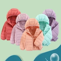 Godderr 2-14y Момчета момчета с качулка якета за малко дете зимни леки изходи