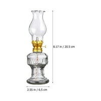 Комплекти от винтидж стил керосин маслено прозрачно стъкло керосин лампа на работния плот маслена лампа