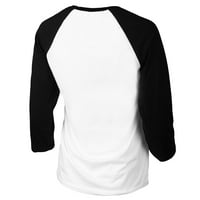 Младежта мъничка бяла черна черна тениска на Сейнт Луис Кардиналс Тройна лъжичка Раглан ръкав