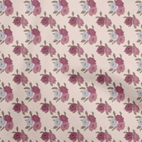 OneOone Cotton Poplin Grey Flab Floral Flats за шиене на отпечатана занаятчийска тъкан край двора