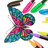 Цветове комплект гел химикалки хайлайтър маркер писалка акварелен писалка блясък Направи си гел писалка за детски списания рисуване на маркери за художествено изкуство за рисуване