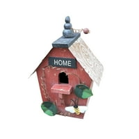 уауон дървена птица къща гнездене bo висящи птици гнезда домашна градина декорация