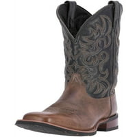 Laredo Western Boots Mens Topeka Cowboy Square Toe Brown Black 7820