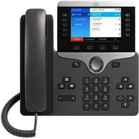 IP телефон на Cisco - кабел - десктоп за монтиране на стена - черен - обща линия - VoIP - идентификатор на обаждащия се -