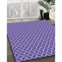 Ahgly Company Machine Wareable Indoor Rectangle Transitional Mauve Purple Area Rugs, 8 '12'