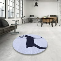 Ahgly Company Machine ПРОЧАВАНЕ НА ВЪЗДУШНИ Квадратни преходни килими от лавандула, 5 'квадрат