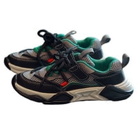 Zodanni Boys Момичета за бягащи обувки дебели атлетични обувки Небрежни маратонки Деца обучители Малки деца Стилна дантела черно 9.5toddlers