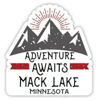 Мак езерото Минесота Сувенир Винилов стикер Стикер приключение очаква дизайн