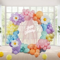 Комплект за арки на гарландски балон, пастел Macaron Balloon Garland Kit за многократна употреба Късна малка маргаритка балон за сватба бебе душ парти