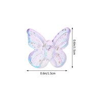 Косми с форма на пеперуди прелести стъклени прелести бижута, които правят аксесоари