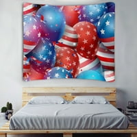 Юлски декорации, Ден на независимостта Американски флаг Тонбопна стена, гоблен за естетика на спалнята, фон на 4 юли, S-100*