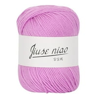 xiuh 50g цветно ръчно плетене мляко памучно плетене на плетене на една кука B